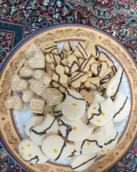 شیرینی آردی. نخودچی و شکومالد کنجدی