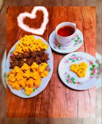 شیرینی نخودچی کاکائویی سنتی با روغن مایع