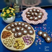 شیرینی مینیاتوری گردویی شکلاتی نوروز مبارک