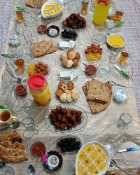 سفره افطاری روز دوم ماه مبارک رمضان♥