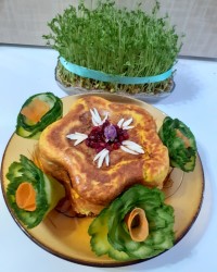 کوکو سیب زمینی مغز دار برای افطار