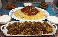 لوبیاپلو با کوفته قلقلی