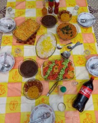 سفره افطاری مادر عزیزم