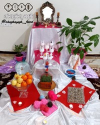 عکس سفره هفتسینم با کلی تلاش برای زیباتر شدن