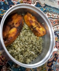 شوید پلو با ماهی ❤️