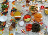 سفره افطاری شب ولادت امام حسن مجتبی⚘️⚘️⚘️