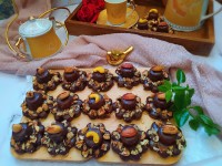 شیرینی سابله فرانسوی شکلاتی مغزدار تاآخر ورق بزن
