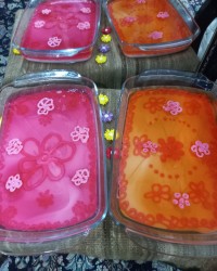 دسر پودینگ وانیلی با رویه ژله