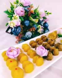 حلوای زعفرانی حلوای آجیلی