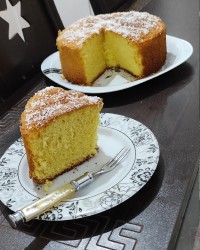 کیک گلاب و زعفرون