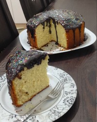 کیک شیفون نارگیلی