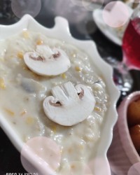 سوپ قارچ و خامه