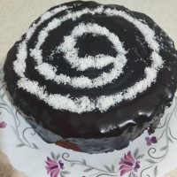 کیک شکلاتی با سس شکلاتی