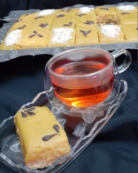 کیک حلوا شیر