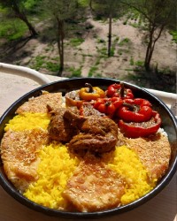 فلفل دلمه ای شکم پر