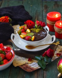 دسر شکلاتی سه سوته