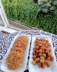 زولبیا و بامیه خونگی