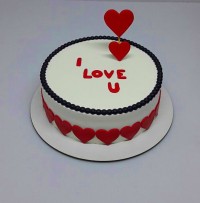 کیک زیباو شیک عاشقونه