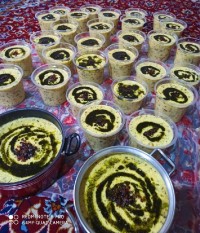 آش ماست نذر امام علی علیه السلام شب قدر و حلوا سوهان نذر امام حسن مجتبی علیه السلام