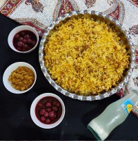 نخود پلو با گوشت