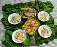 فرنی وانیلی و شله زرد