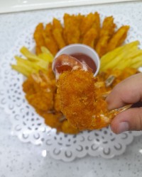 میگو سوخاری ترد و پفکی بوشهری