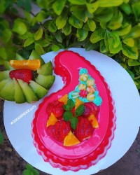 دسر قالبی میوه ای