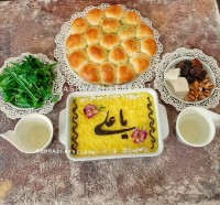نان باقلوایی بدون شربت