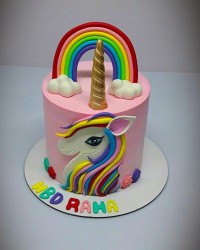 کیک تک شاخ جذاب و شیک