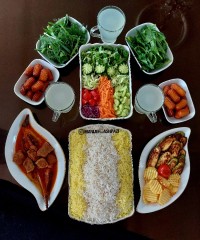 خورش کدو و بادمجان