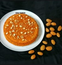 کیک اسفنجی بادامی