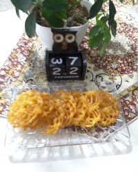 زولبیا بدون ماست (زولبیا با آرد)