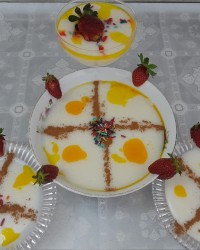 فرنی با آرد برنج