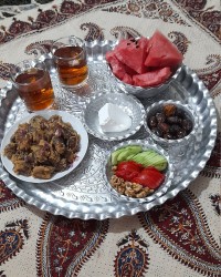 سفره ساده افطار