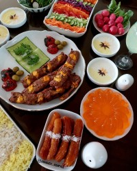 کباب کوبیده نگین دار عیدفطر ۱۴۰۲ مبارک