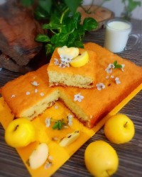 کیک اسلایسی سیب و دارچین