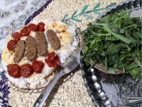 چلو کباب تابه ای.