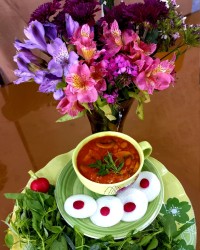 ناهار خیلیییی ساده ولی خوشمزمون خوراک لوبیا باقارچ