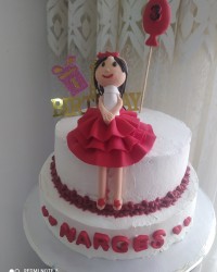 کیک تولد دختر گلم