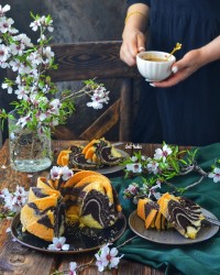 زبرا کیک پنبه ای