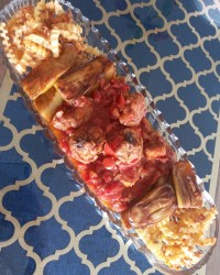 خوراک مرغ و بادمجون