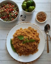 پلو بندری با تن ماهی