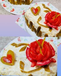 تزئین سالاد الویه