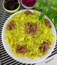 پلو بندری با تن ماهی