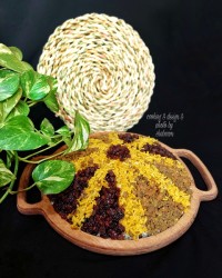 عدس پلو با گوشت قلقلی
