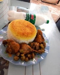 خورش گوجه سبز با مرغ ورق بزن دوست گلم