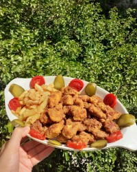 مرغ پاپ کورنی