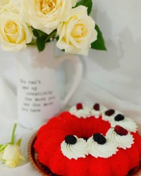 کیک قرمز نارگیلی