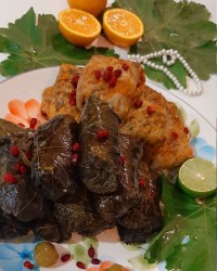 دلمه .کلم و برگ مو