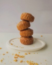 کاپ کیک عسلی بدون تخم مرغ